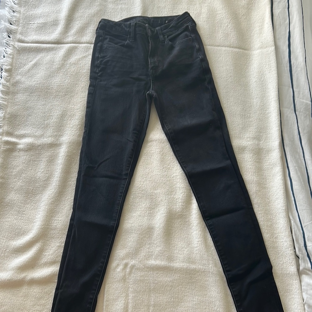 Black American eagle skinny jeans